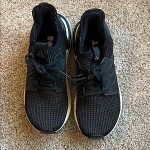 Adidas Men's Black and White Athletic Shoes